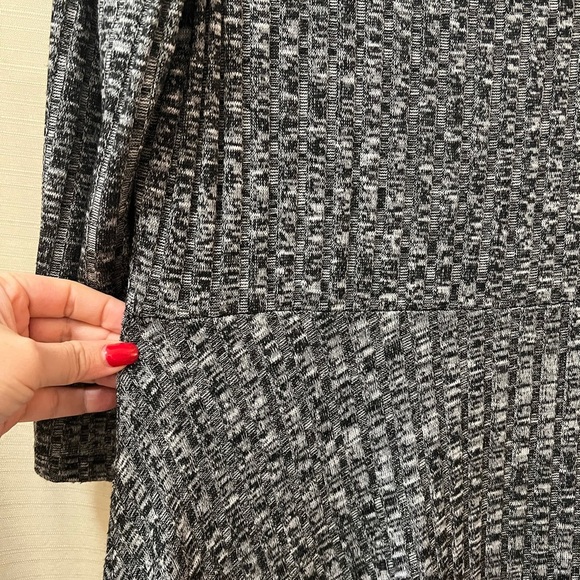🔴 Westport Black and Grey Long Sleeve Dress Size Large Petite - Picture 5 of 8
